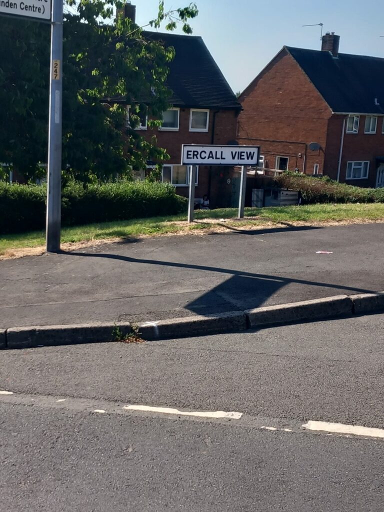A photo of a footpath, tat has been freshly cleaned of excess grass